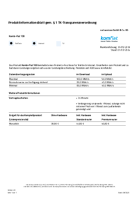 Produktinformationsblatt Kombi-Flat 100