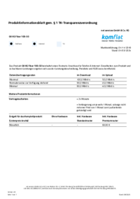 Produktinformationsblatt GK KG Fiber 1.000